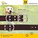 Leather Dog Collar for Small, Medium and Large Dogs – Heavy Duty Wide Dog Collars with Durable Metal Hardware & Double D-Ring – Unique Name Tag Included (M: 1,2″ width / 13″- 20″ length, Brown)thumb 2