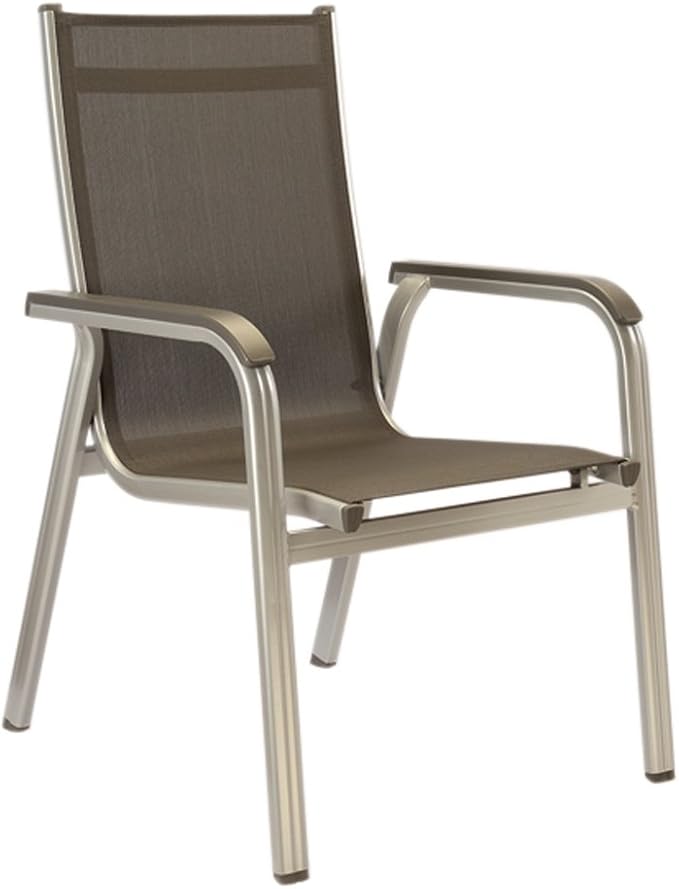 Amazon.de Kettler Stapelsessel, silber/anthrazit