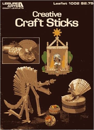 Creative Craft Sticks Leisure Arts Leaflet 1002 Library - 