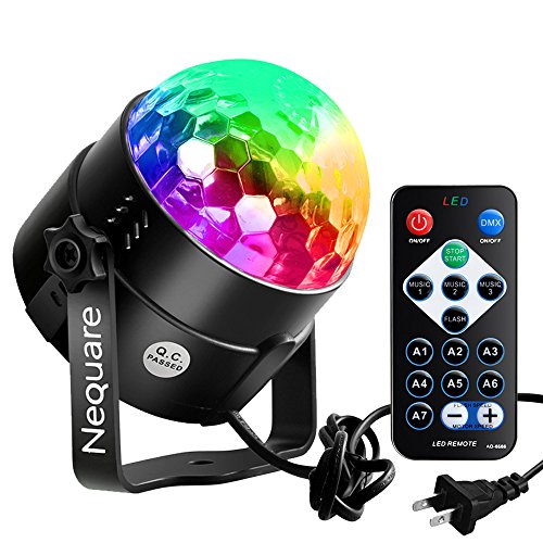 Nequare party lights sound activated disco ball strobe …