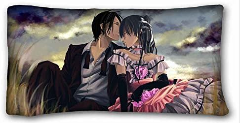 Generic Personalized ( Anime Black Butler ) Standard Size Pillowcase for Hair &amp; Facial Beauty Size 20x36 Inches suitable for California King-bed PC-Yellow-27483