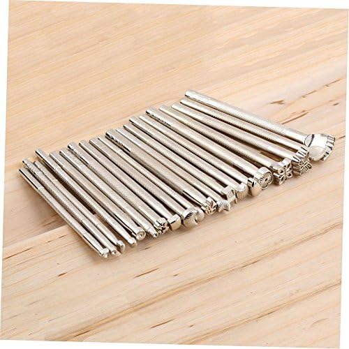 20pcs/Set Leather Working Saddle Making Tools Carving Leather Craft Stamps GU