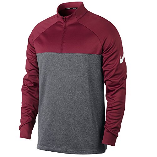 Nike therma core half-zip men s golf top (team maroon/d…