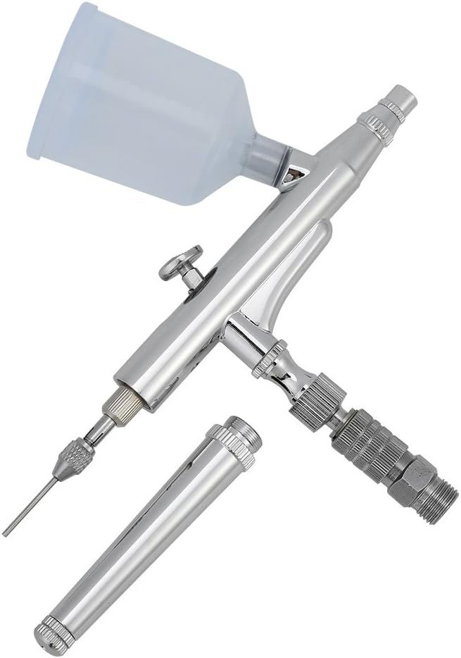 FTVOGUE JP-131T Airbrush Kit Gravity Feed Double-Action Trigger Paint Sprayer Set for Artist Painting Cake Decorating