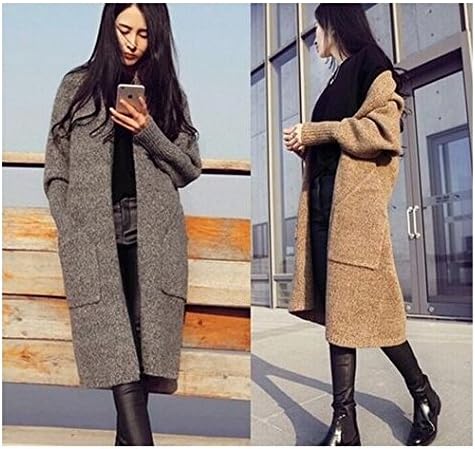 Amazon レディース服 ファッション トップス ロングカーディガン カーデ ニット コーディガン アウター レディース 長袖 長そで シンプル トレンド シ カジュアル 人気 学生 ｏｌ 通販 女性 オシャレ 大人 フェミニン 暖かい キャメル ダークグレー サイズフリー ニーズ