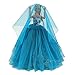 BARWA 2 Pcs Doll Dress Red Gown Dress with Hat and Blue Wedding Dress with Veil Evening Party Clothes for 11.5 Inch Girl Doll (Blue + Red)