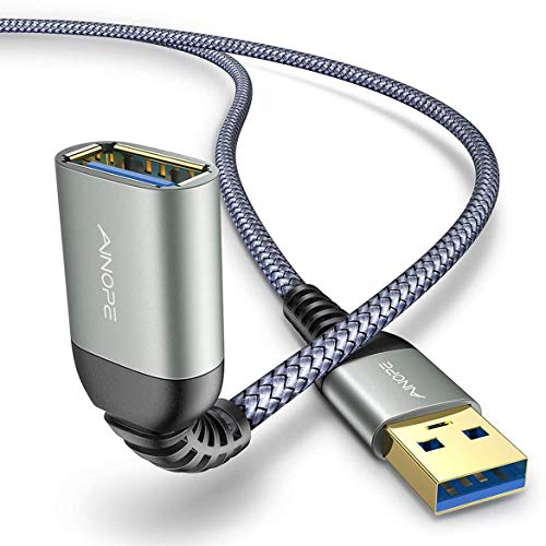 2 Pack AINOPE USB 3.0 Extension Cable Type A Male to Female Extension