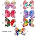 20PCS 6Inch Large Big Hair Bows Grosgrain Ribbon Rainbow Bow Alligator Hair Clips Hair Accessories For Baby Girls Toddlers Kids Teens