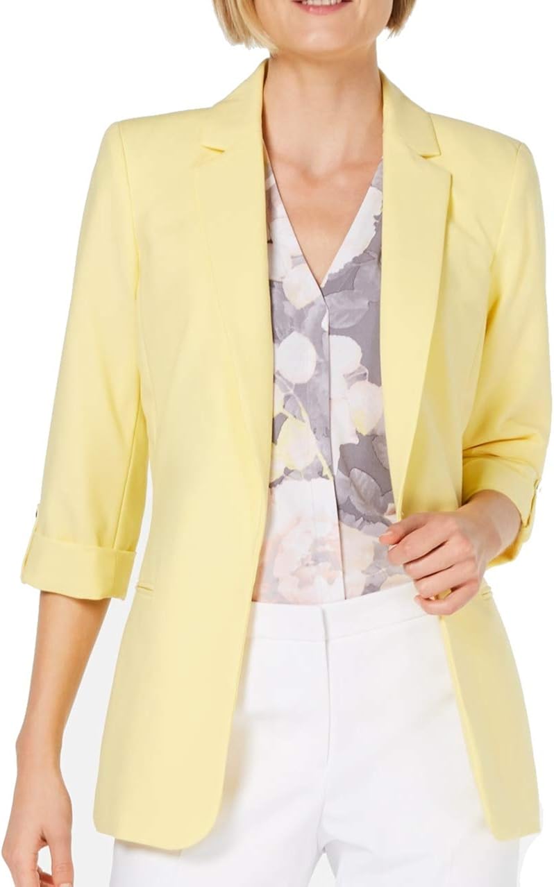 yellow blazer with jeans
