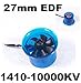 Mystery EDF Plus HL2708 1410-10000KV Brushless Motor 27mm EDF Ducted Fan Power System