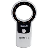 NetumScan Upgraded Pet Microchip Reader, 1024 Data Storage Portable Pet Chip Scanner Rechargeable Animal ID Tag Scanner with Stable OLED Display for ISO 11784/11785,FDX-B and ID64 RFID EMID-206C