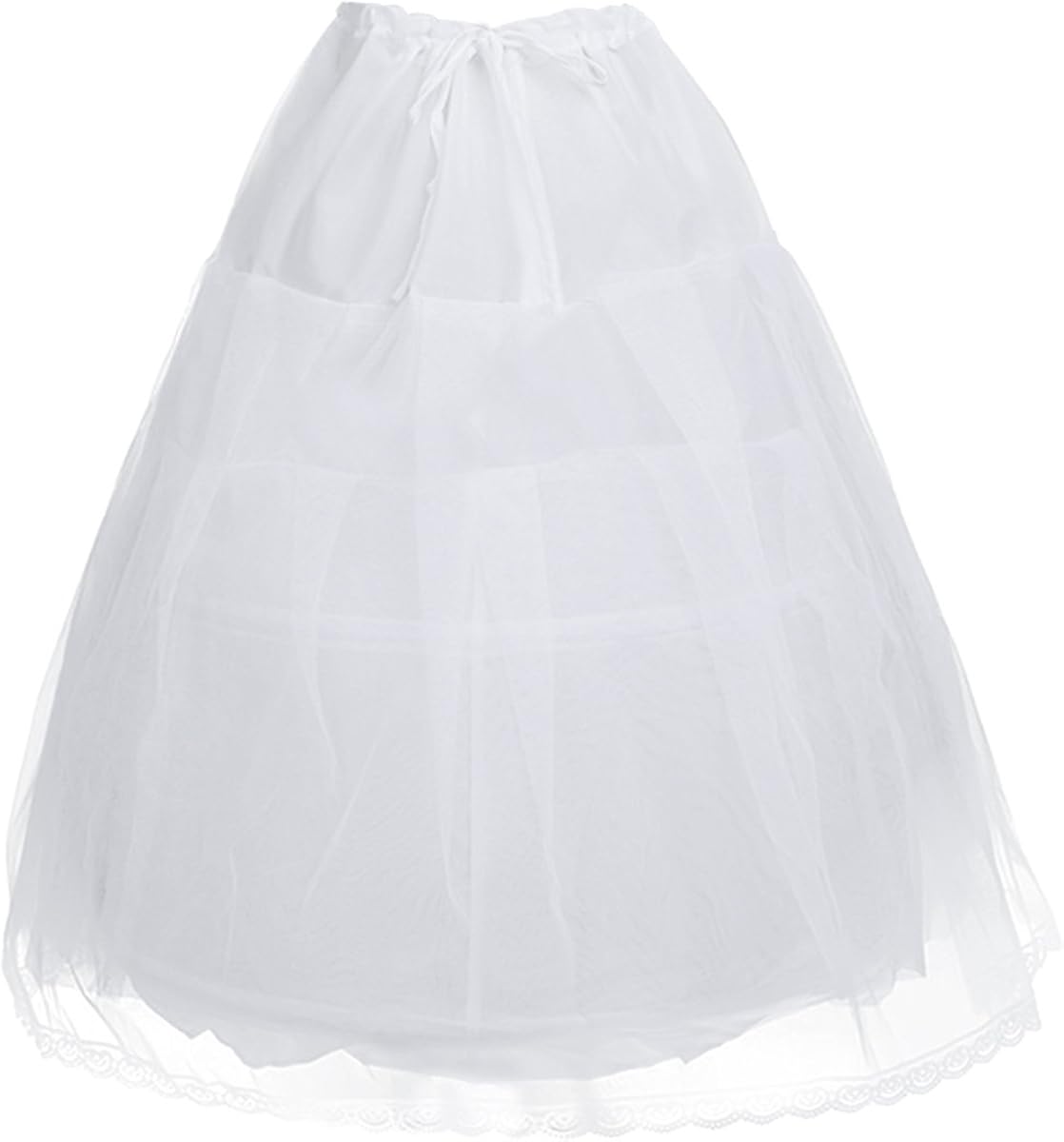 Sharplace Jupon Court Crinoline Petticoat Pour Robe De Mariée - Taille Élastique 50-100cm