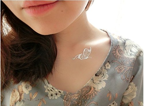 Metallic Temporary Tattoos, 12 Sheets, 200 Designs
