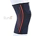 Knee Compression Sleeve Support for Sports & Joint Pain Relief | Running, Jogging, Basketball, Weightlifting, Powerlifting, Crossfit, Squats, Hiking | Size S to XL (Single Wrap)