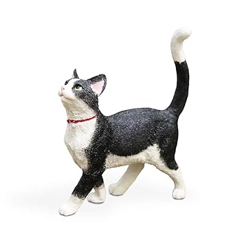 Amazon Com Sunchamo Black And White Cow Cat Simulation Cat Model