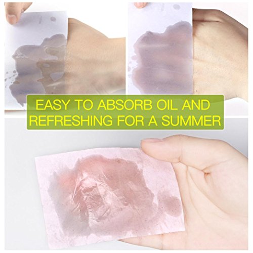 LiPing 80PCS Sheets Make Up Oil Absorbing Blotting Facial Beauty Salon Device Skin Care Cleansing Tool Facial Cleansing Devices (Cherry)