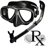 Prescription Purge Mask Dry Snorkel Snorkeling Scuba Diving Combo Set /SCS0005