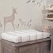 Lambs & Ivy Meadow Changing Pad Cover, Cream/White