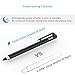 Active Stylus Pen, Ciscle Stylus Compatible for iPad, 5 Mins Power Off with High Precision Sensitivity 1.5mm Copper Tip, Fine Point Stylus for Apple/Android and Other Touch Screen Devices-Black