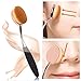 Makeup Brushes Set 5pcs Professional Oval Toothbrush Foundation Contour Powder Blush Concealer Eyeliner Blending Brush Cosmetic Make UP Brushes Tool Set