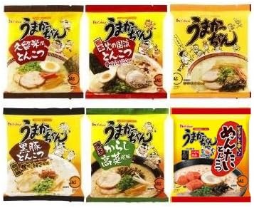 Amazon うまかっちゃん とんこつ食べくらべセット12食分 6種類 ２食 6種類味わえる九州のとんこつラーメンセット うまかっちゃん ラーメン 通販