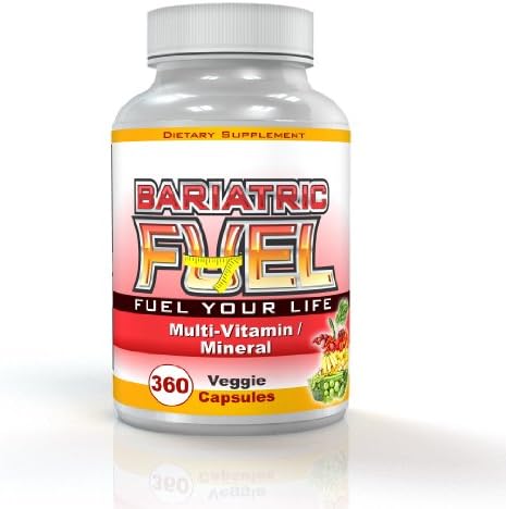 Bariatric Fuel- Complete Multivitamin with Iron Capsules- 3 Month Supply (360 capsules)- GREAT TASTE! Bariatric Surgeon recommended formulation! 100% SATISFACTION GUARANTEE!
