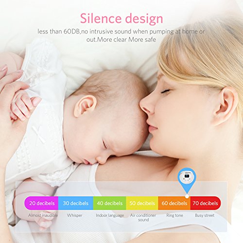 Brillante Electric Breast Pump Breastfeeding Pump with Backflow Protector & Adjustable Suction & Pumping Levels, LCD Touch Screen, 6 Levels Suction, Super Quite & USB Charging, Portable Design - Thumbnail 3