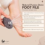 Eco Bath London Natural Pumice Stone Black Foot Scrubber for Callus Removal view 2