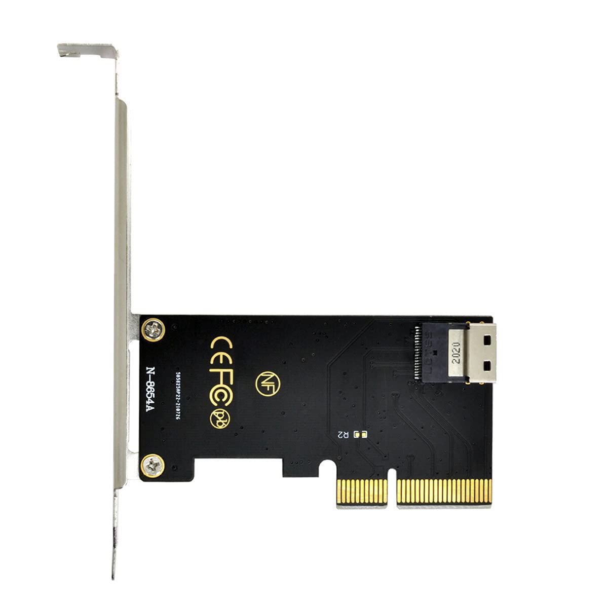 Cablecc PCI-E 4X to U.2 U2 Kit SFF-8639 to SFF-8654 Slimline SAS NVME PCIe SSD Adapter for Mainboard — image 1