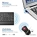 VicTsing Wireless Keyboard and Mouse Combo, Ultra-Thin Wireless Keyboard with Palm Rest, 2.4GHz Mouse and Keyboard, Long Battery Life, for PC Desktop Laptop Windows XP/7/8/10, Black