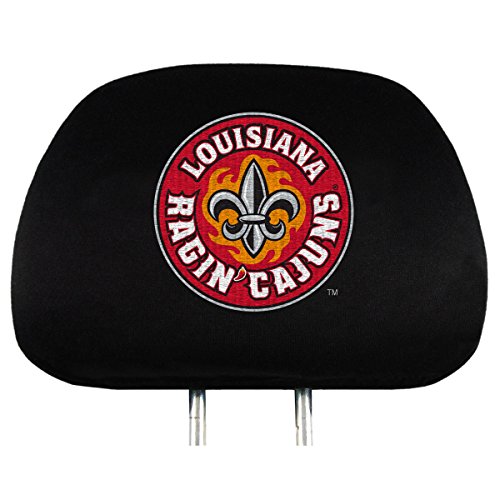 NCAA Louisiana Lafayette Ragin' Cajuns Head Rest Covers, 2-Pack