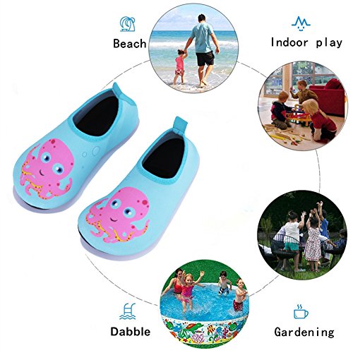 Vivay Toddler Kids Water Shoes Quick Drying Swim Beach Shoes Aqua Socks for Boys & Girls …