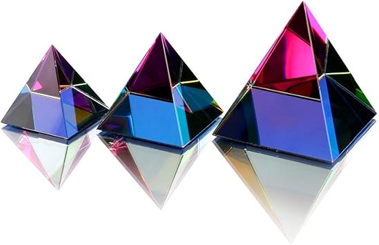 Qianyue Egypte Cristal Egyptien Verre Pyramide Feng Shui Cristaux Artisanat Ornement Chakra Guerison Amulette Decor A La Maison 60mm Loisirs Creatifs Cuisine Et Maison Schoolofbabywearing Com