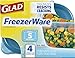 Glad Food Storage Containers - Glad FreezerWare Container - Small - 24 Ounce - 4 Containers
