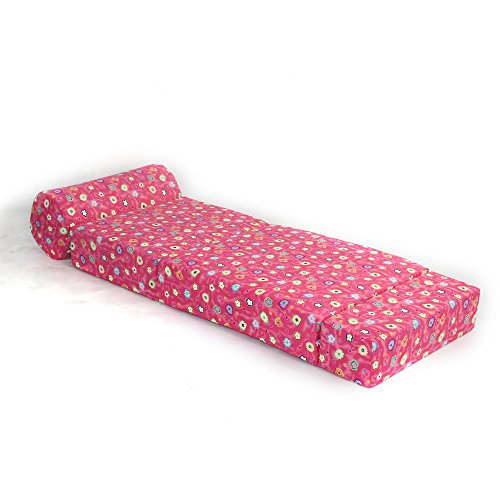 American Furniture Alliance Children's Studio Chair Sleeper Jr. Twin 24", Pink Flower - Thumbnail 6