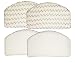 Bissell Microfiber Power Steamer Mop Pad Fits 1940A, 1940Q, 1940T, 1940W, 19402, 19404,19408, 1440 Series, by AI-Vacuum (4),White