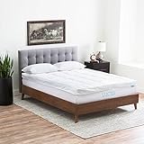 LUCID Hybrid Down Alternative + Gel-Infused Memory Foam Mattress Topper - Twin XL