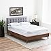 LUCID Hybrid Down Alternative + Gel-Infused Memory Foam Mattress Topper - Twin XL