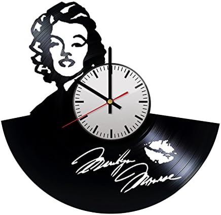 Marilyn Monroe Vinyl Wall Clock – Perfect gift and Beautiful Art - Decorate your Home with MODERN Style - UNIQUE GIFT idea for Him and Her
