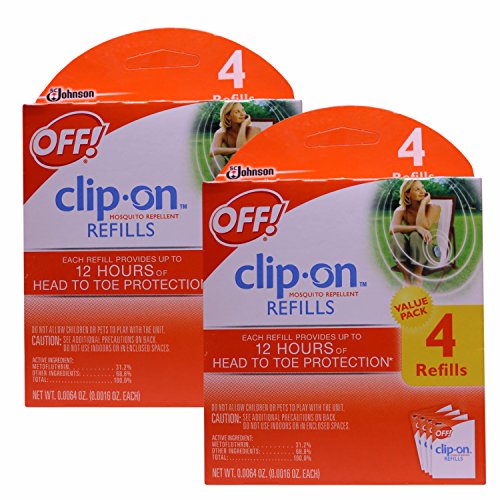 OFF! Clip-on Refills, 4 Count (Pack of 2-Total 8 refills)