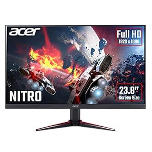 Acer Nitro VG270Ubmiipx 27 Inch Quad HD Gaming Monitor (IPS Panel, FreeSync, 75 Hz, 1 ms, DP, HDMI, Black/Blue)