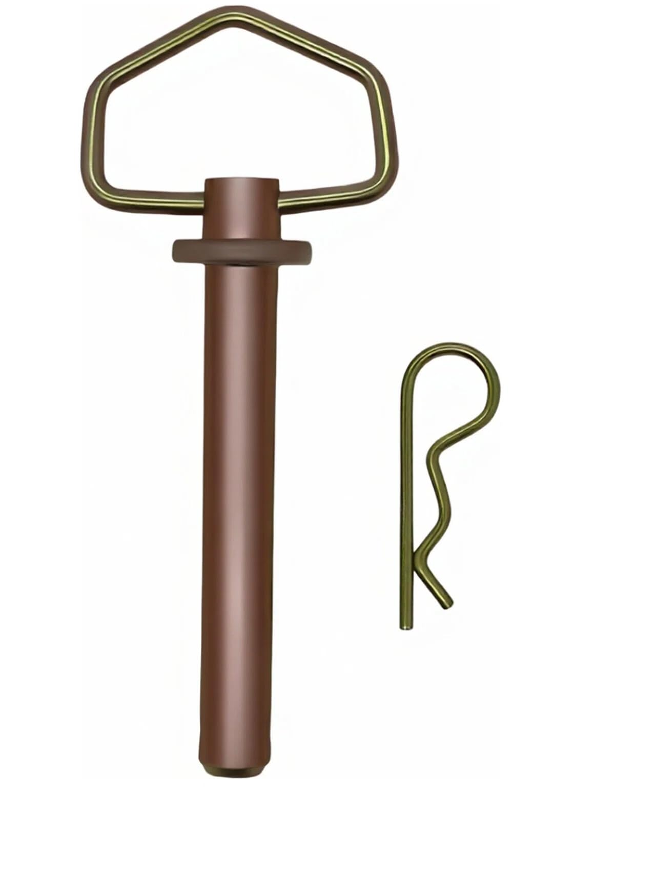 Photo 1 of 'D' Shaped Swivel Handle Trailer Hitch Pin & Clip, 3/4-Inch Diameter,7.5-Inch Length,Heavy-Duty Trailer Hitch Safety & Security Pin Fits Farm Tractor Wagon Trailer Receiver