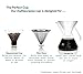 Pour Over Coffee Dripper Maker (17oz / 0.5L) Compatible with Chemex Square and Circle Filters, Hario V60 Size 02 Filters - Premium Carafe Maker with Precision Measuring Cup –