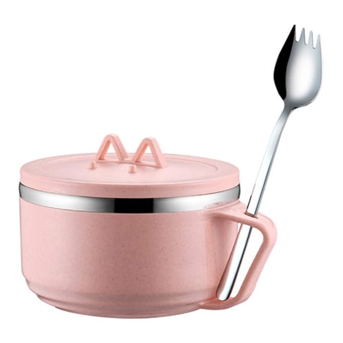 PSAF Tazón, Almuerzo de Acero Inoxidable Instant Noodle Bowl con ...