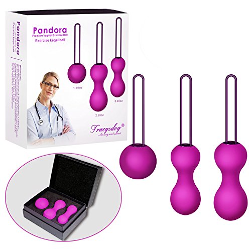 Kegel Balls Set for Women Bladder Control & Pelvic Floor Exercises with 3 Premium Silicone Ben Wa Balls from Beginners to Advanced