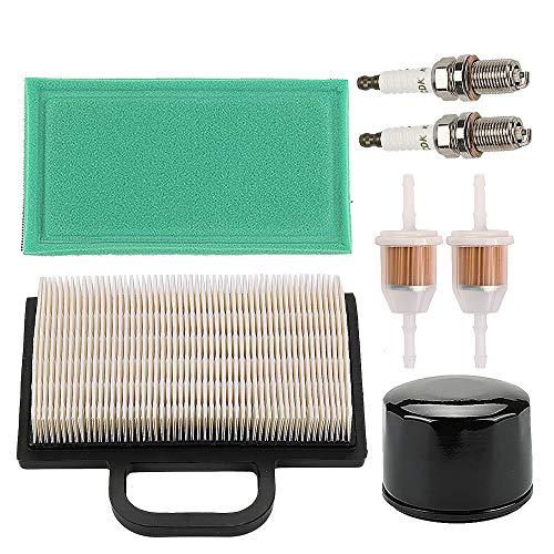 Mckin MIU11286 GY21056 Air Filter + AM125424 Oil Filter + AM116304 Fuel Filter fits John Deere LA120 LA130 LA140 LA150 L120 LA135 LA145 D130 D140 Lawn Mower Maintenance Kit Parts