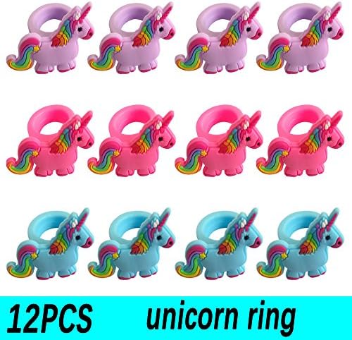 Unicorn Ring - Unicorn Rubber Ring - Unicorn Party Supplies Party Favors