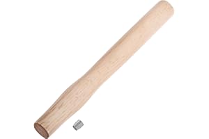 FOCMKEAS Premium Oak Hammer Handle Replacement 40cm Long Wood Tool Handle,Ball Peen Hammer Handles with a Steel Wedges Suitable for Small Hammers or Axes with 30×22mm Tenons