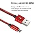 Micro USB Cable,Farplus 3Pack 3 6 10 FT Extra Long Nylon Braided Android USB Charging Cord,High Speed USB Charger Cables for Samsung/Windows/LG/Nexus/HTC/Windows/Nokia/MP3/Camera/Tablet(Black/Red)