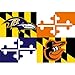 Baltimore Ravens Baltimore Orioles Maryland Flying 3x5 feet Flag